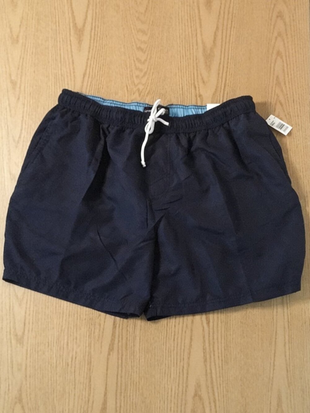Mens George Swim Trunks Elastic Waistband Navy Blue Blue Size XL